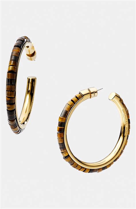 Michael Kors large hoop earrings